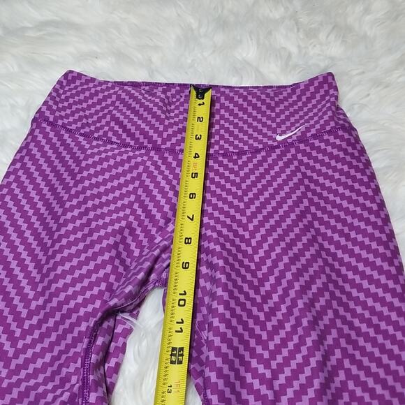 Nike Dri-fit Purple Capri Running Leggings - Picture 4 of 9